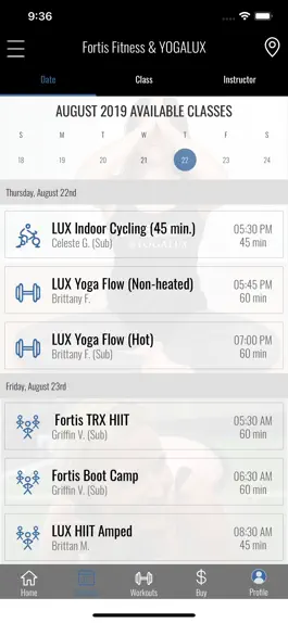 Game screenshot Fortis Fitness & YOGALUX apk