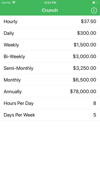 Crunch Salary/Wage Calculator screenshot-3