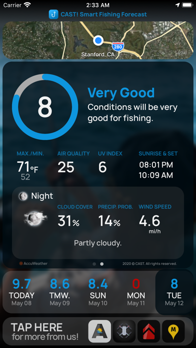 Screenshot #2 pour CAST! Smart Fishing Forecast