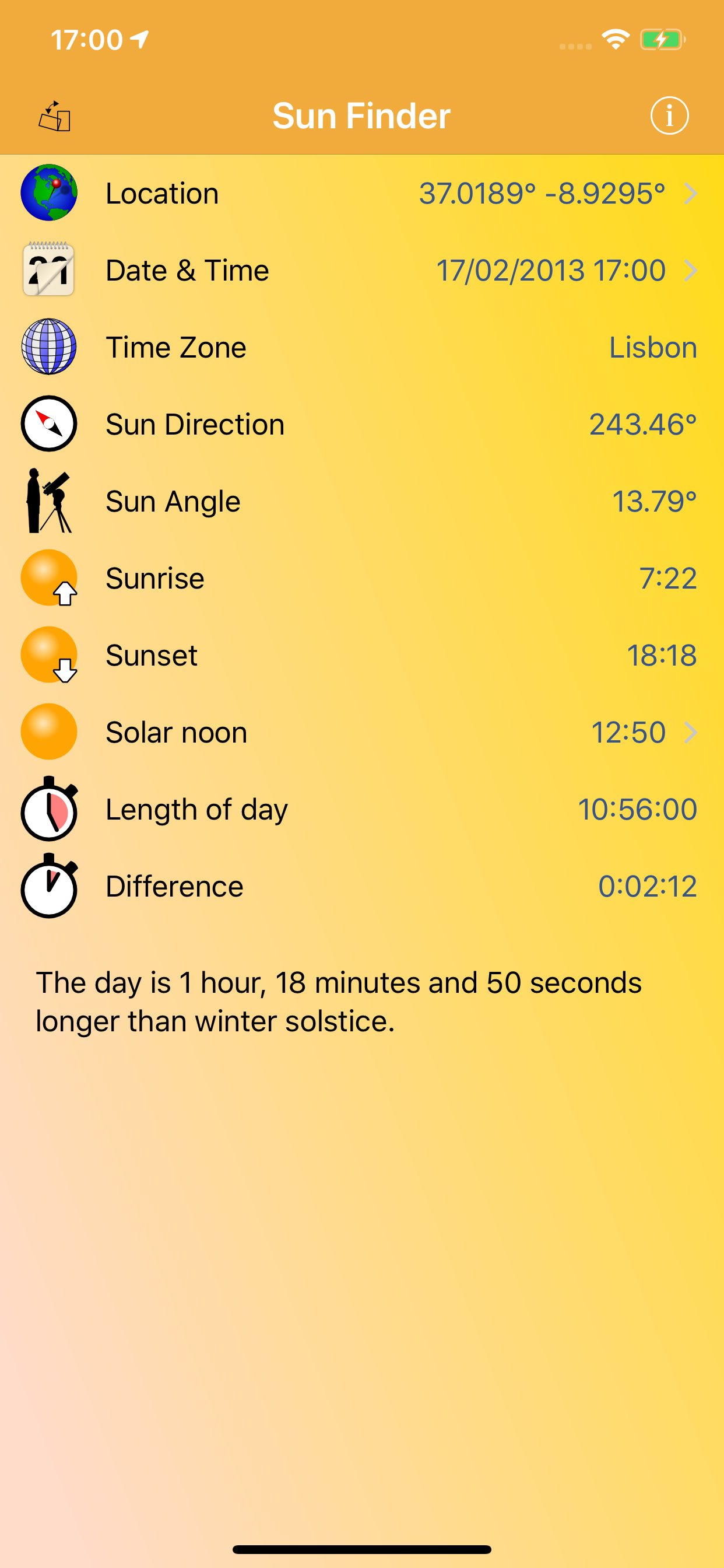 Sun Finder