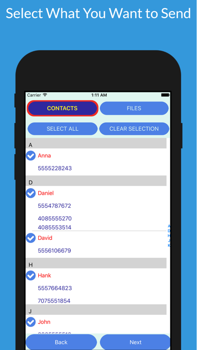 Direct Transfer Contacts/Files screenshot 2