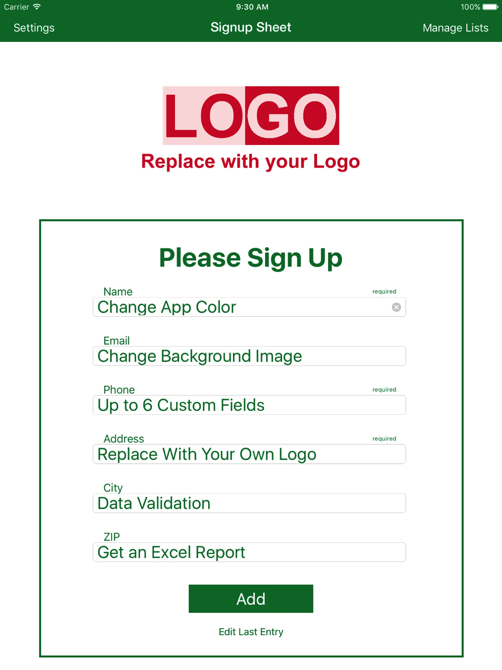 Sign-Up Sheet screenshot 6