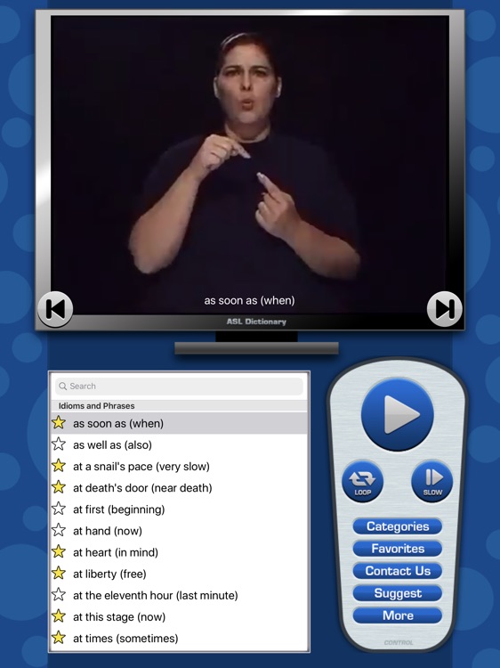 ASL Dictionary for iPad