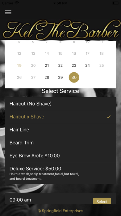 Kel The Barber iPhone screenshot 4 - Business app