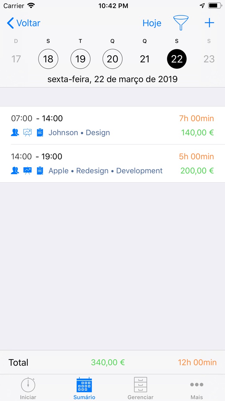 iPhone screenshot