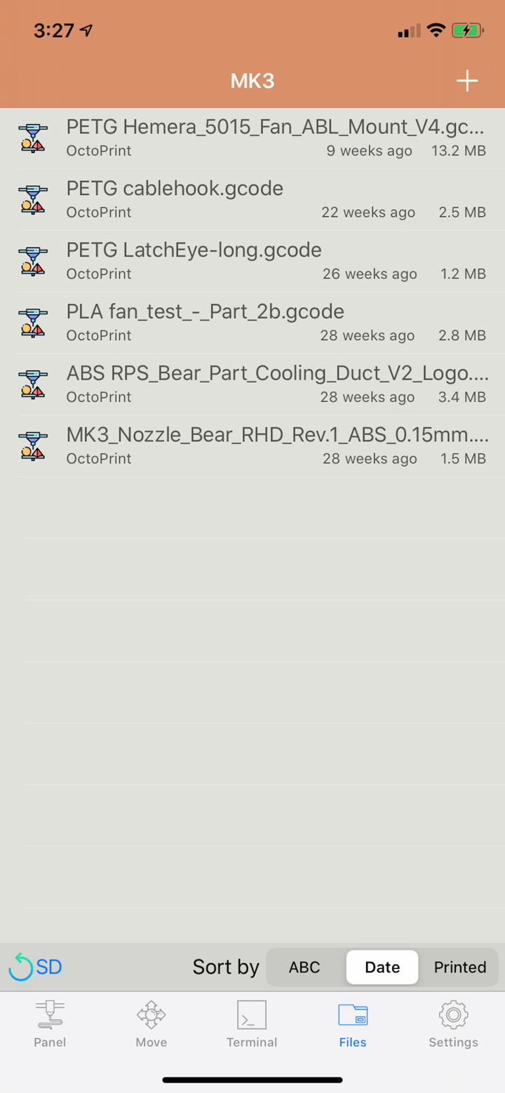 OctoPod for OctoPrint screenshot 6