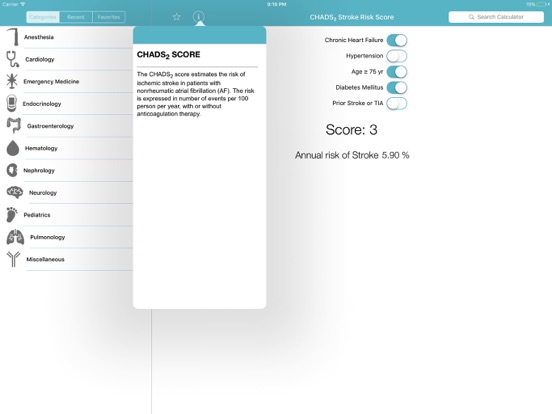 Screenshot #5 pour CliniCalc Medical Calculator