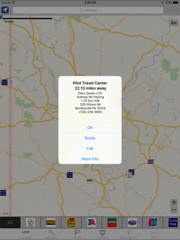 Screenshot #5 pour Truck Stops Pro