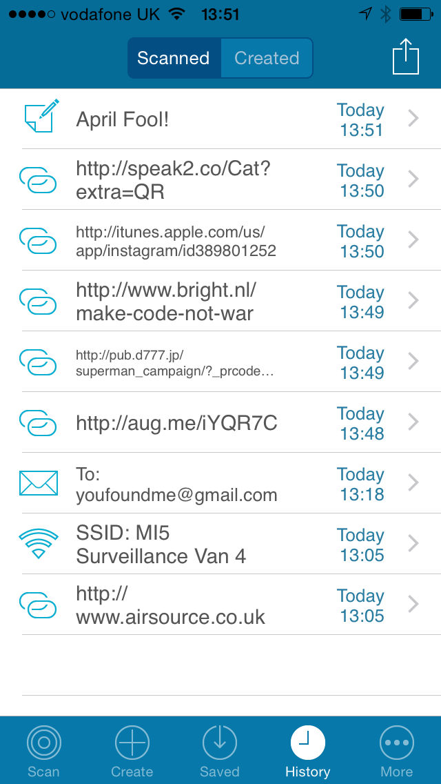 Optiscan QR Code Reader