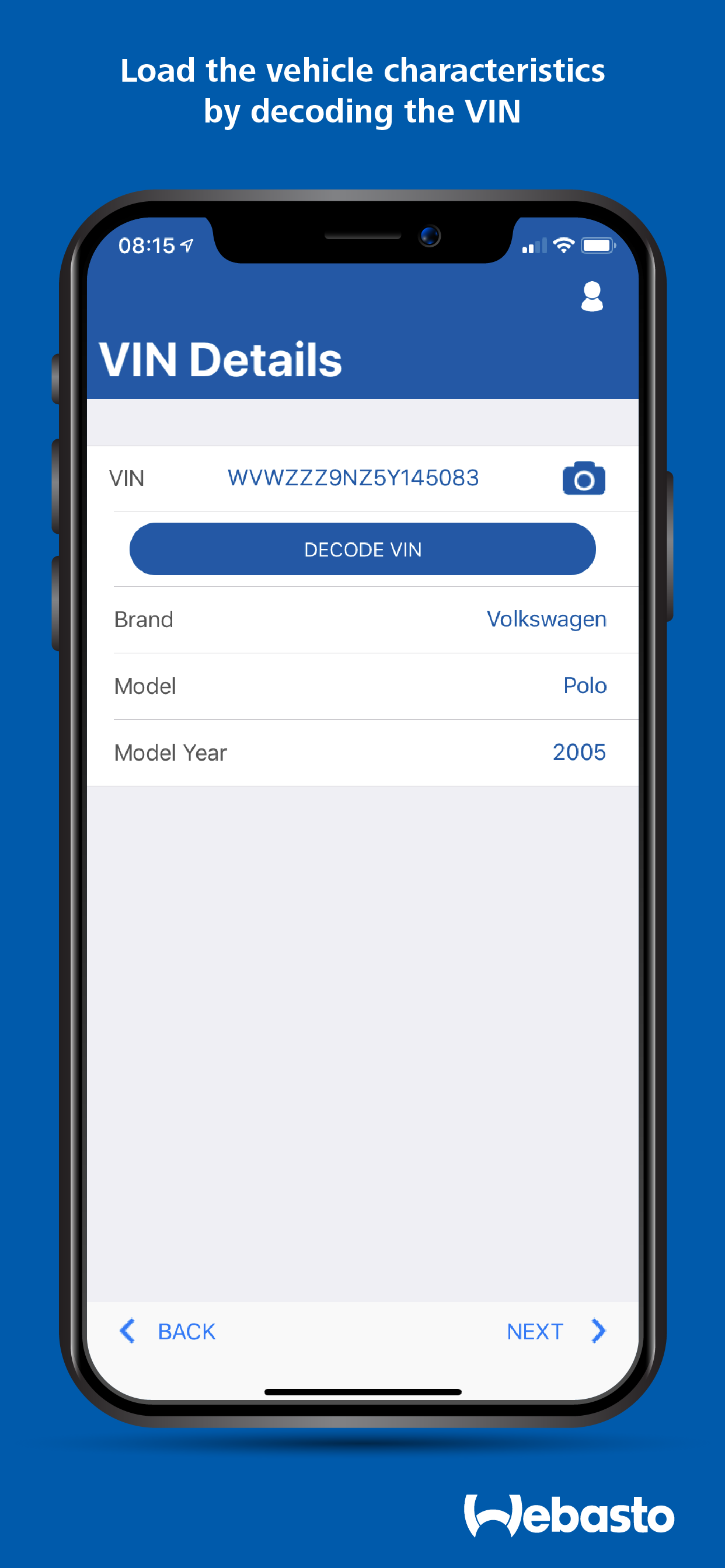 Webasto Service App