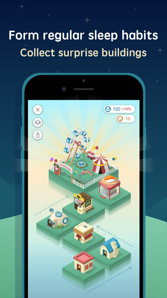 #4. SleepTown (iOS) 由: SEEKRTECH CO., LTD.