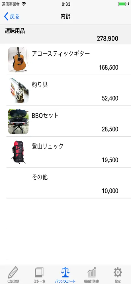 バランスシート