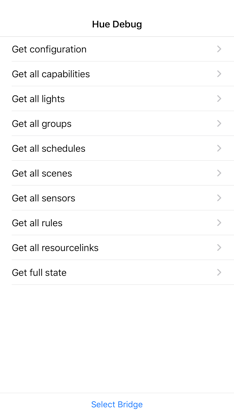 Debug for Philips Hue screenshot 1