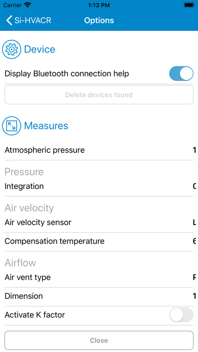 Si-HVACR Measurement MobileApp screenshot 3