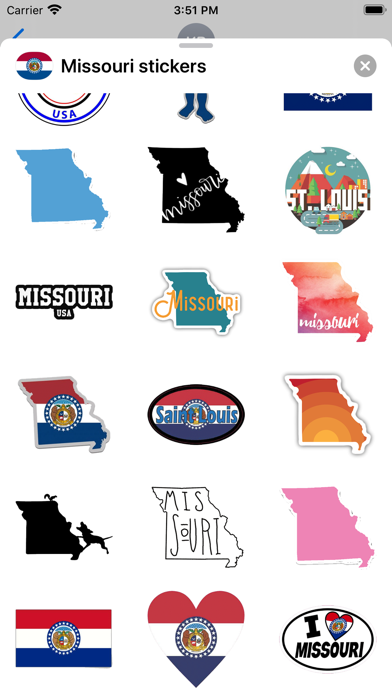 Screenshot #3 pour Missouri emoji - USA stickers