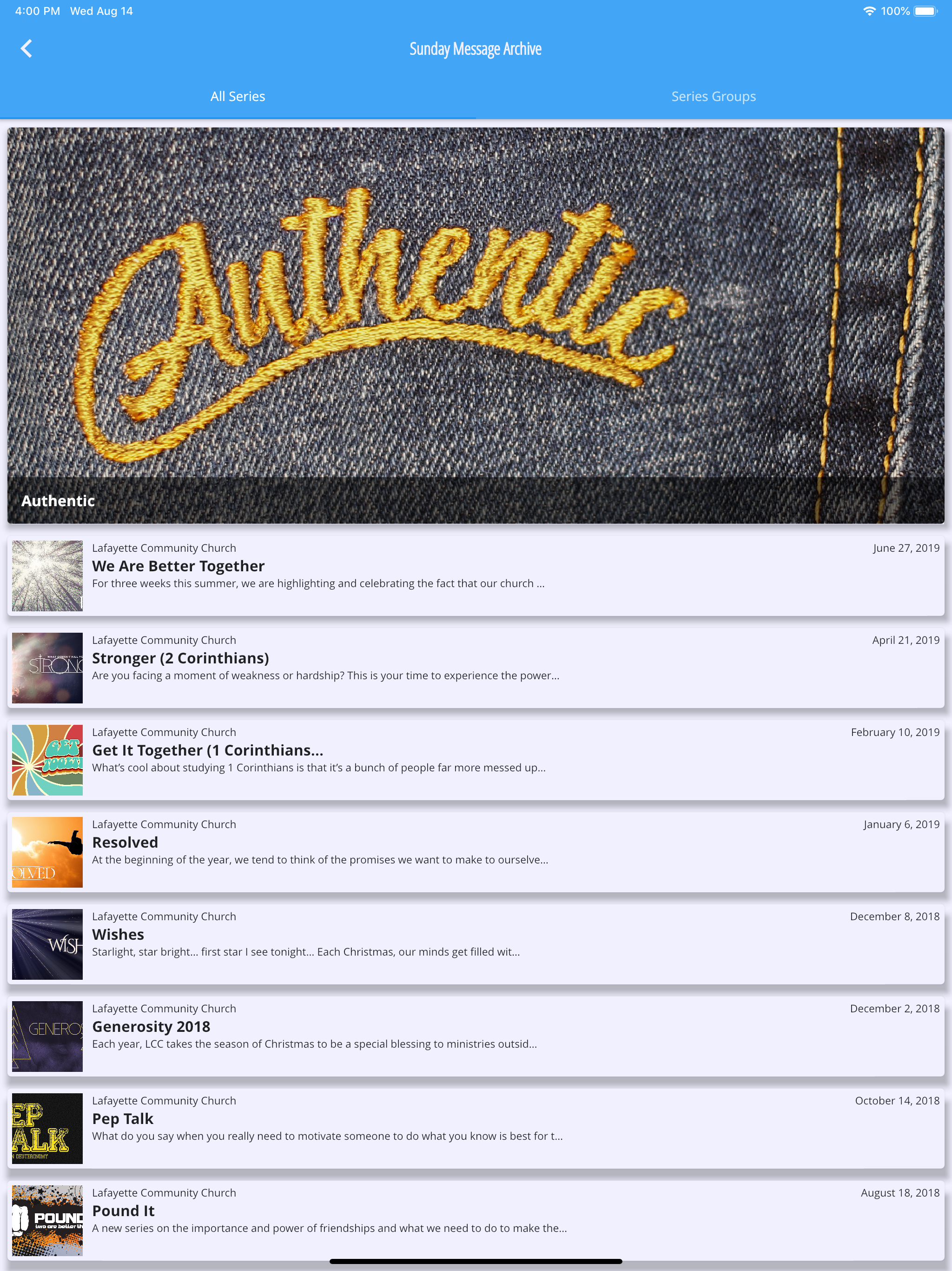 Lafayette Community Church screenshot 7