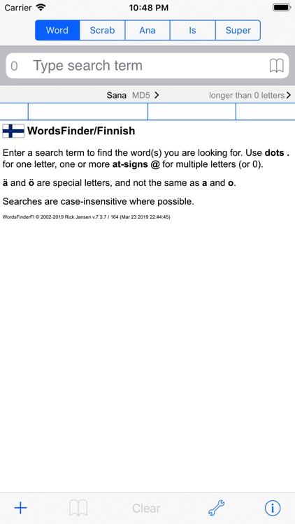 WordsFinderPro Suomi/Finnish