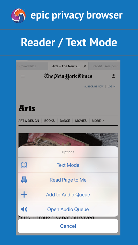 #8. Epic Privacy Browser (w/ VPN) (iOS) بواسطة: Hidden Reflex