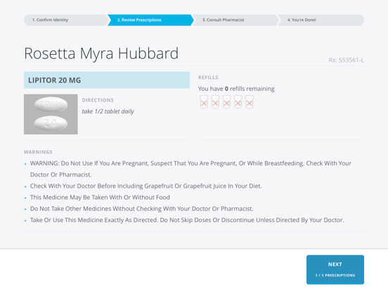 TelePharm Consult iPad screenshot 3 - Medical app