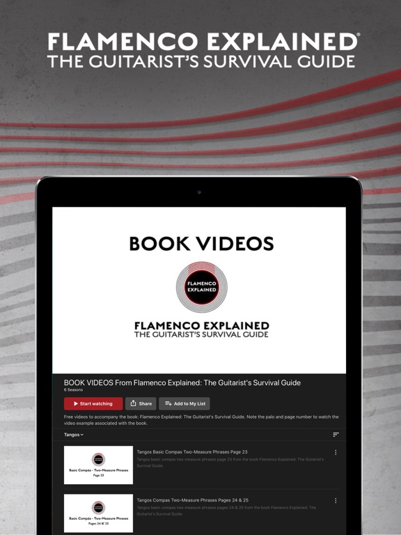 Flamenco Explained iPad screenshot 4 - Education app