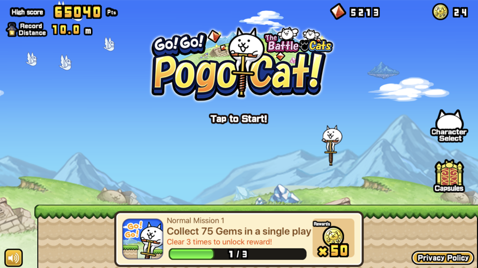 #2. Go! Go! Pogo Cat (iOS) 由: ponos corporation