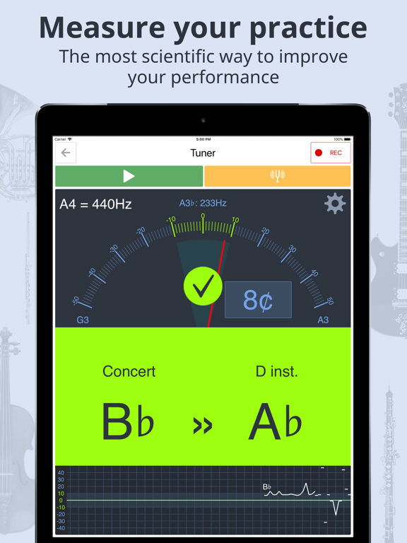 Tuner & Metronome - Soundcorset screenshot