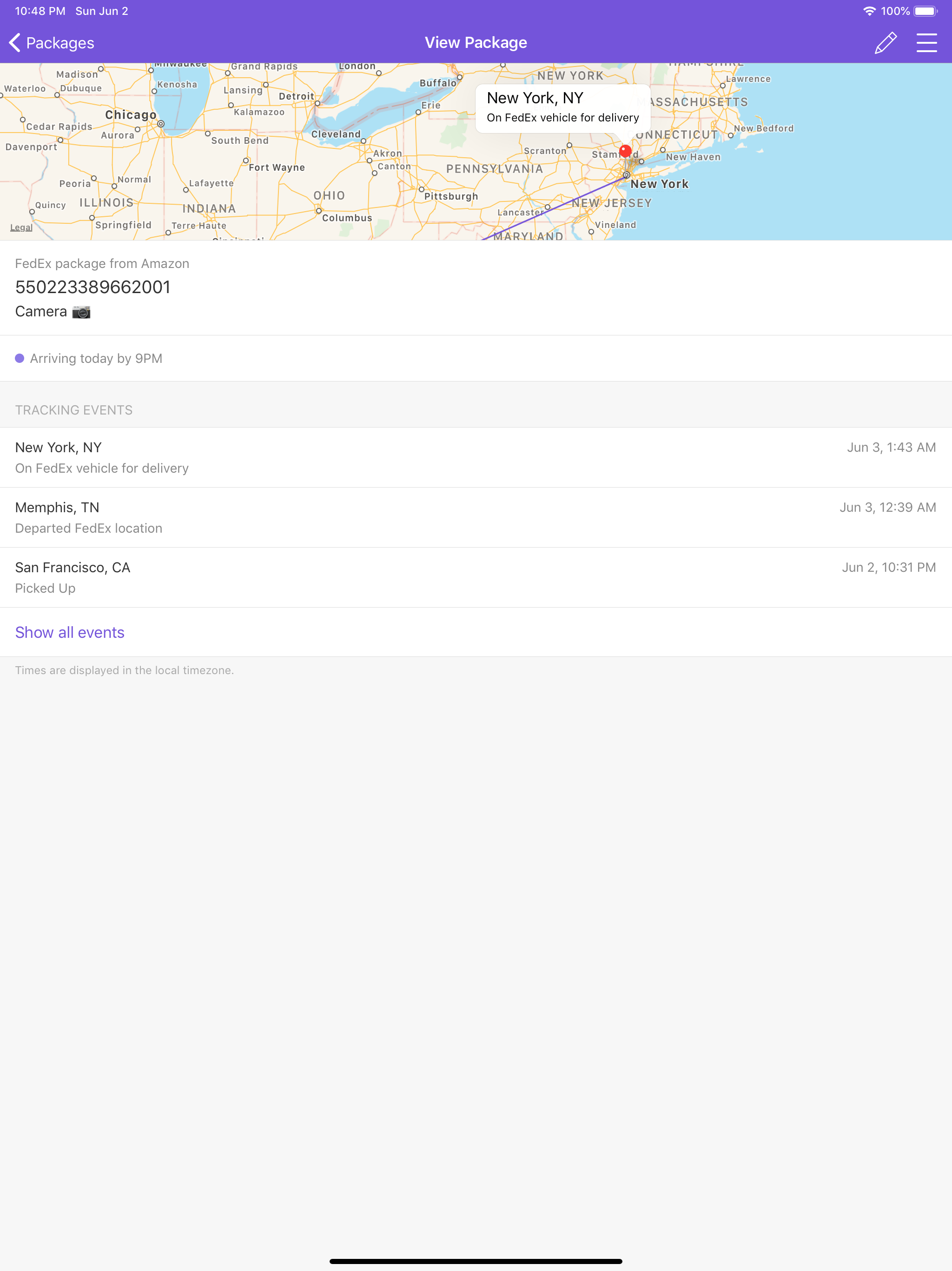 OneTracker - Package Tracker