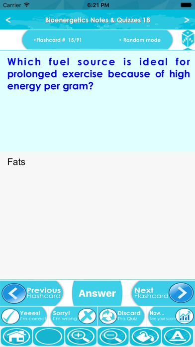 Screenshot #3 pour Bioenergetics Exam Review App