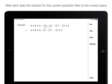 Visual Order of Operations iPad screenshot