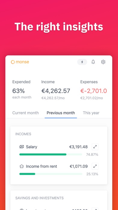 Nexafin Spend Tracking App Screenshot