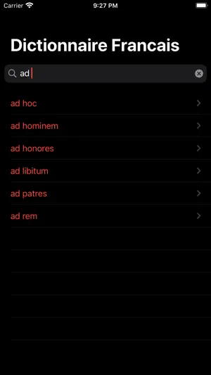 Dictionnaire Français screenshot 2