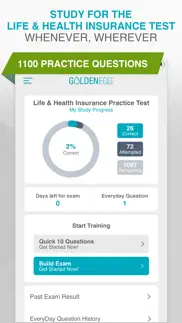 life & health insurance test iphone screenshot 1