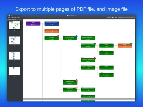 WBS - Project Work Breakdown iPad app afbeelding 8