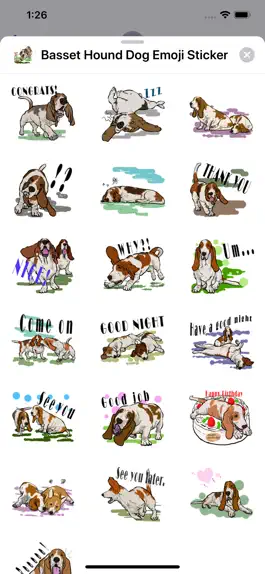 Game screenshot Basset Hound Dog Emoji Sticker apk