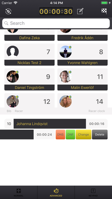 RaceID Timing Screenshot
