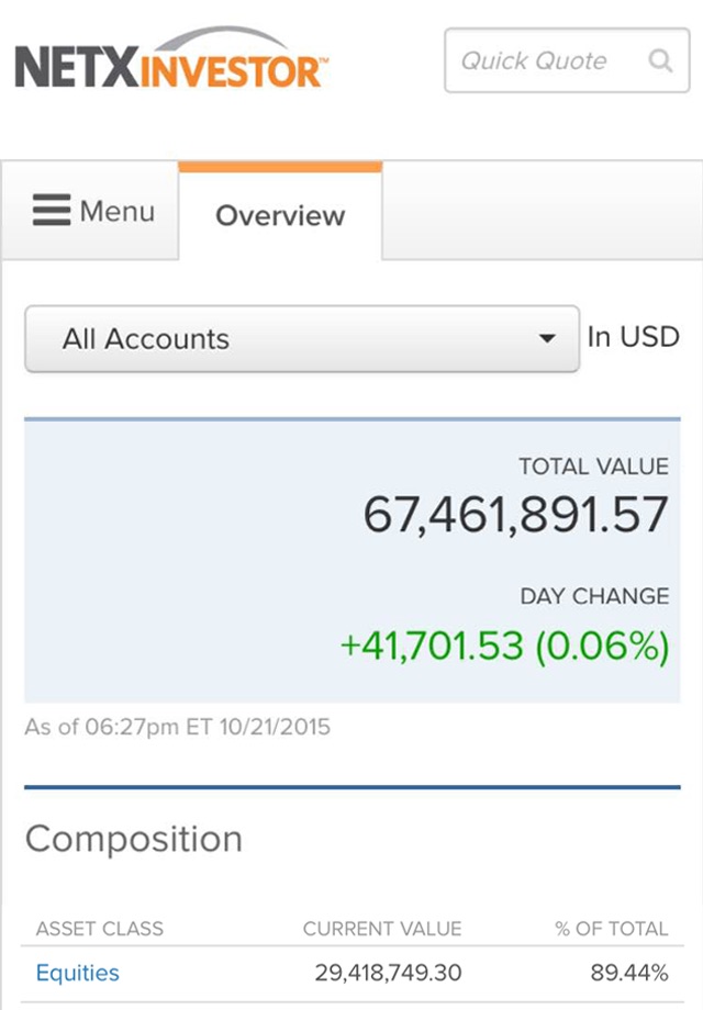 NetXInvestor™ Mobile screenshot 2