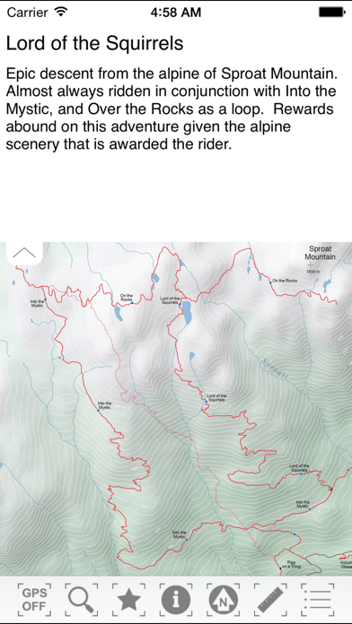 TrailMapps: Whistler Screenshot