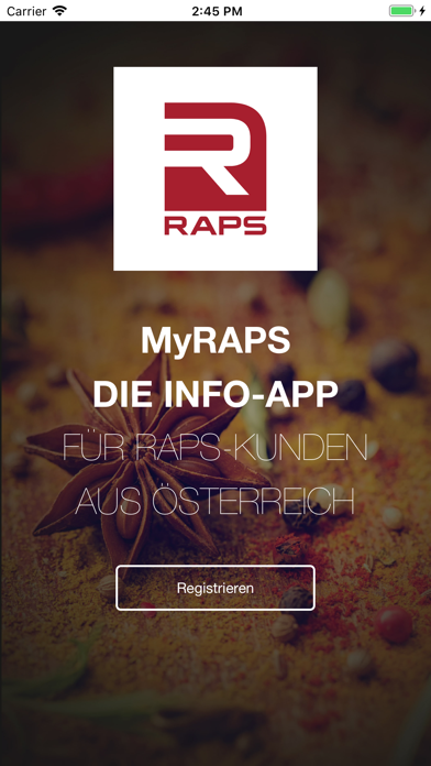 Screenshot #1 pour Die Info-App für RAPS-Kunden