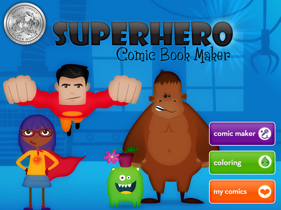 #1. Superhero Comic Book Maker HD (iOS) Podle: Duck Duck Moose LLC
