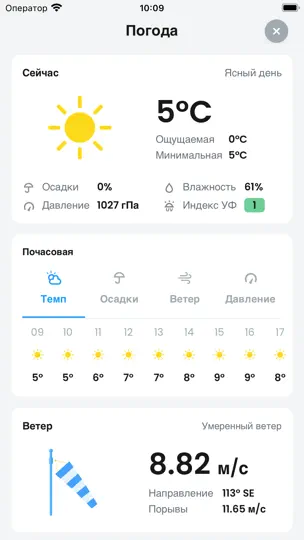 Скриншот Прогноза клева и погоды на iPhone 2