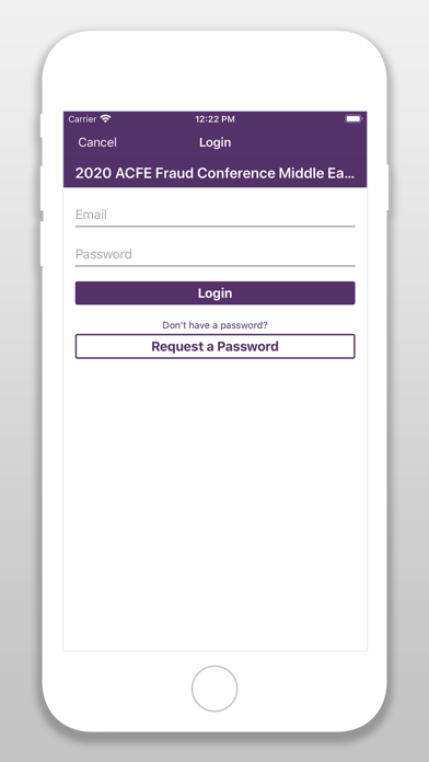 ACFE Events Screenshot