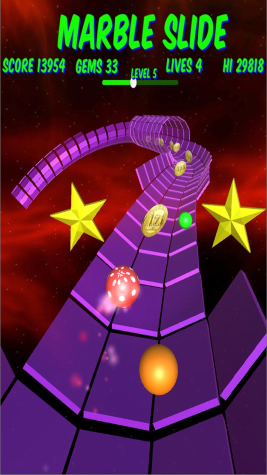 #1. Marble Slide (iOS) 由: Galatic Droids