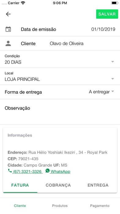 Força de Vendas Plus iPhone screenshot 3 - Business app