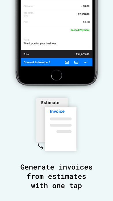 Tiny Invoice - Estima... screenshot1