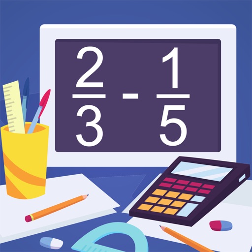 Subtracting Fractions icon