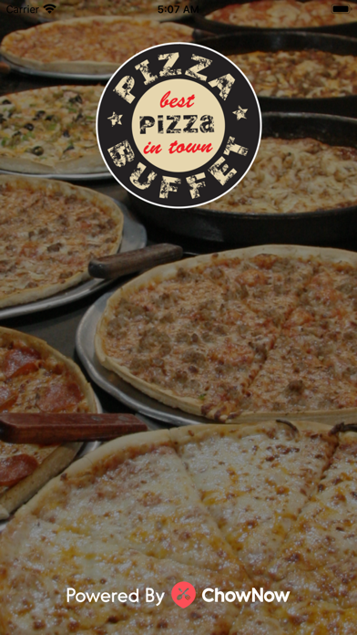 Pizza Buffet app screenshot