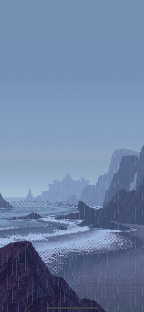 Living Worlds - Mark Ferrari - living-worlds-pixel-art-rainy-coast