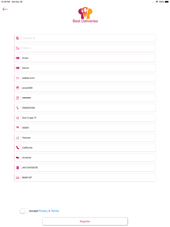 Tenforo iPad screenshot 2 - Business app
