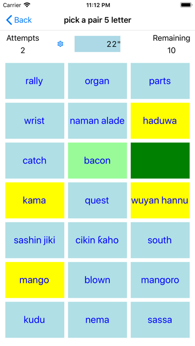 PickAPair Hausa - English Screenshot