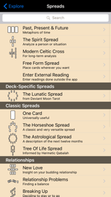 Deviant Moon Tarot screenshot